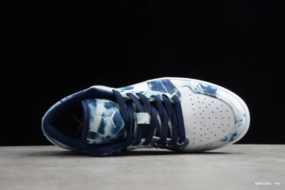 Cheap EP Low 1 CZ8455-100 Washed Denim CZ8455-100 Jordan 0130